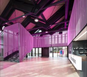 互联网公司前台装修设计效果图片