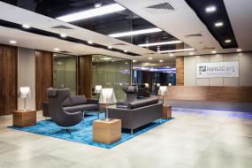 最新外国公司前台装修设计效果图