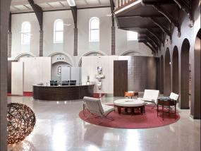 互联网公司前台装饰设计效果图