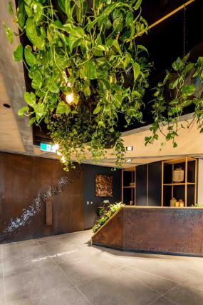 最新广告公司前台装修设计图片