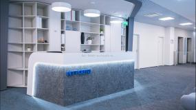 最新互联网公司前台装修设计效果图