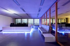 最新广告公司前台装修设计效果图