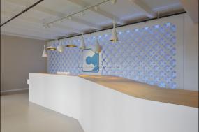 互联网公司前台装修方案效果图