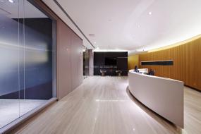 最新外国公司前台装修设计图片