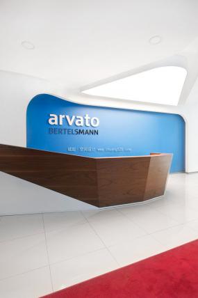 互联网公司前台装修实景图图片大全