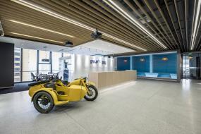 最新IT公司前台设计装饰效果图片