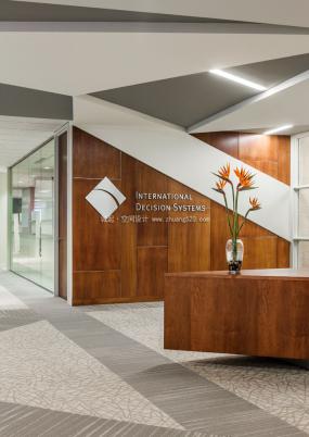 最新投资公司前台装修设计效果图