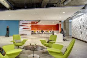 投资公司前台装饰效果图大全