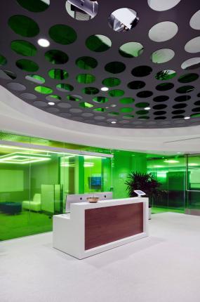 投资公司前台装修装潢效果图