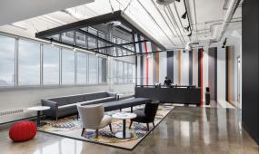 投资公司前台设计装潢图片