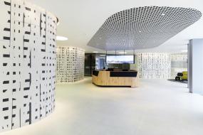 通信公司前台设计装修效果图片