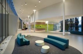 培训教育公司前台装修设计图片大全