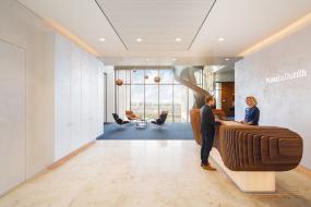 投资公司前台装修实景图片大全