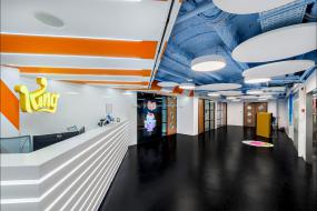 培训教育公司前台装饰装修图片