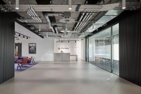 通信公司前台装潢设计图