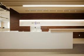 高端培训教育公司前台装修效果图