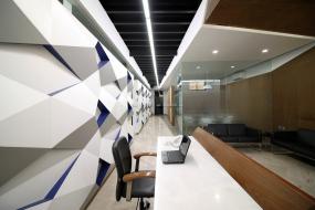 高档投资公司前台装修效果图大全