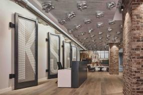 培训教育公司前台装修设计图片