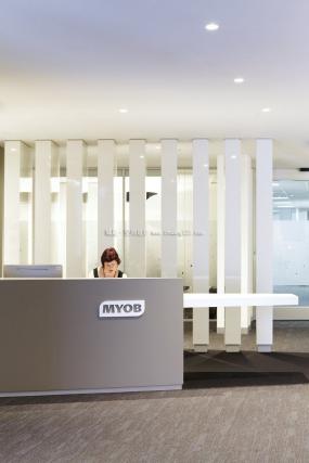 工业公司前台设计装修效果图