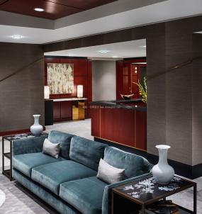 金融公司前台装修设计效果图大全