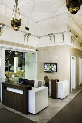 电子科技公司前台装修设计图片大全