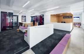 工业公司前台装潢设计图片