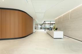 电子科技公司前台设计装修效果图片