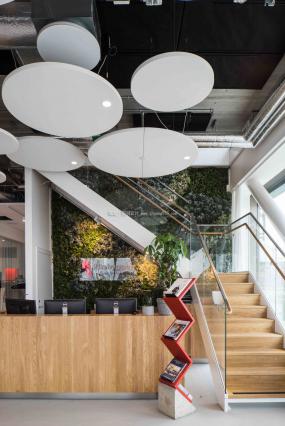 最新玩具公司前台装饰实景图