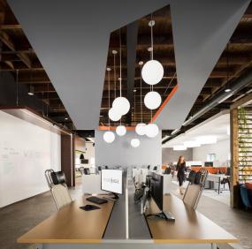 外国公司吊顶装饰设计效果图片