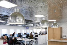 最新传媒文化公司吊顶设计装饰效果图片