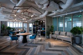 金融公司吊顶装潢效果图