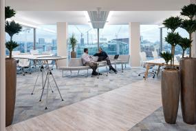 科技公司木地板设计装修效果图片