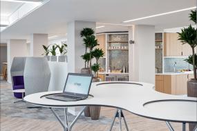 科技公司木地板设计装饰效果图片