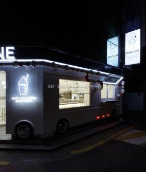 高档冰淇淋店装修效果图