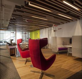 金融公司木地板图片装修效果图