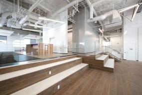 金融公司木地板装修设计效果图片