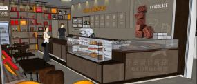 巧克力店设计装修效果图