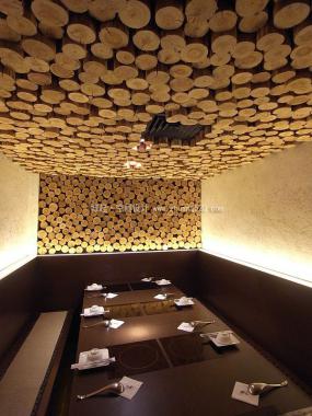 日式火锅店室内装修效果图大全