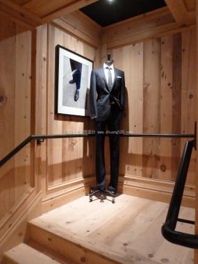 男装店货架设计装饰图