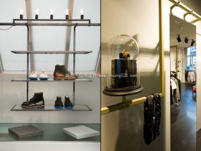 高端男装店货架装修效果图