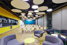 办公室实木地板设计装饰效果图