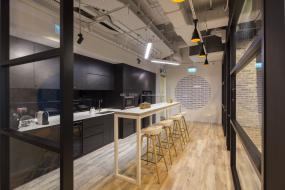 办公室实木地板设计装饰图片