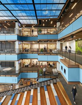 办公室实木地板设计装潢图片