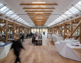 办公室实木地板装修设计效果图