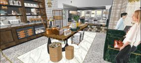 面包店装饰设计效果图片