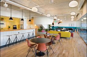 2018办公室强化木地板装修效果图