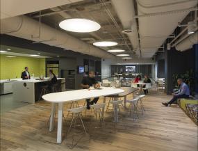 办公室强化木地板装修图片