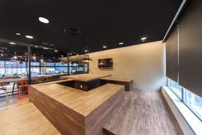 办公室强化木地板装修设计效果图