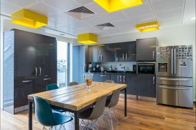 办公室强化木地板装潢效果图片