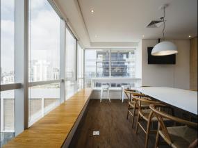 办公室强化木地板装修效果图大全